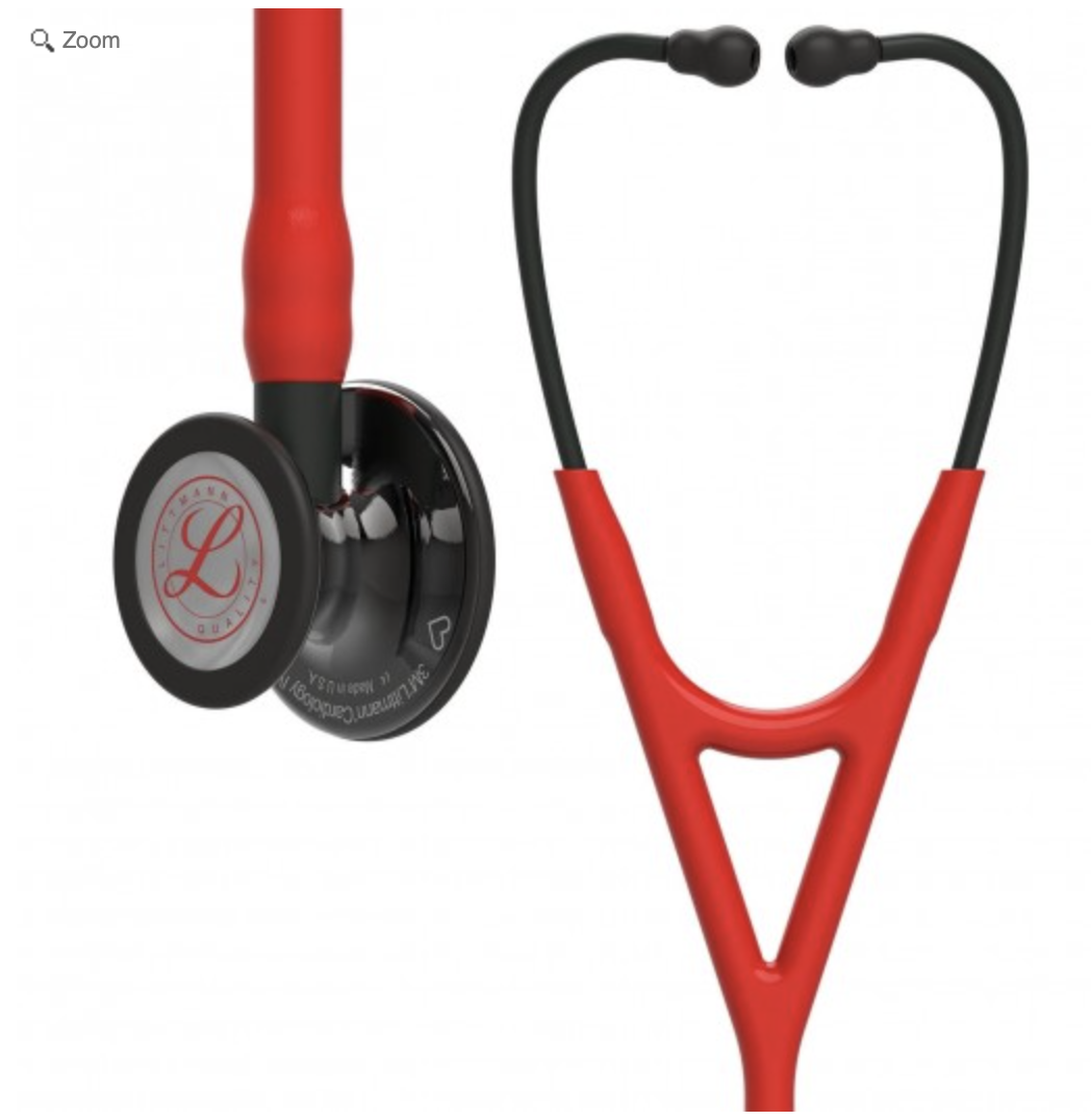 Littmann Cardiology IV Diagnostic Stethoscope Red & Smoke Limited