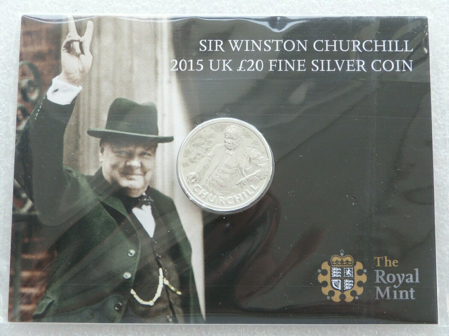 2015 Winston Churchill £20 Silver Coin Mint Pack Sealed