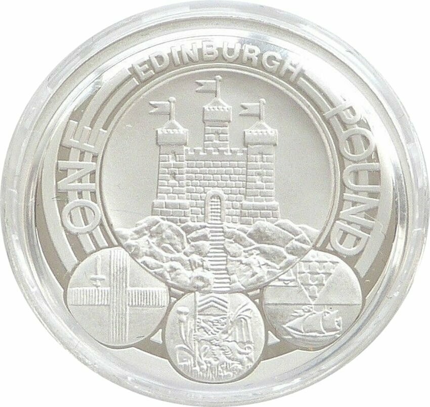 2011 Capital Cities of the UK Edinburgh £1 Silver Proof Coin