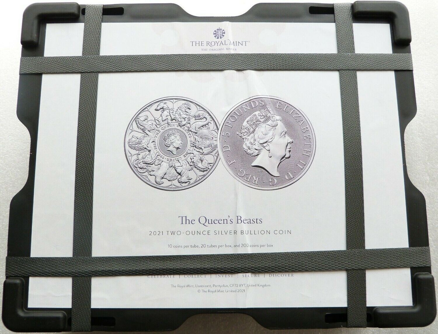 2021 Queens Beasts Completer £5 Silver 2oz Coin Monster Box 200 Coins