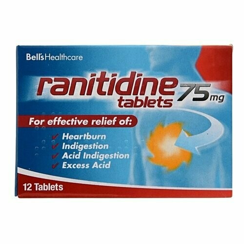 Bells Ranitidine 75mg Tablet