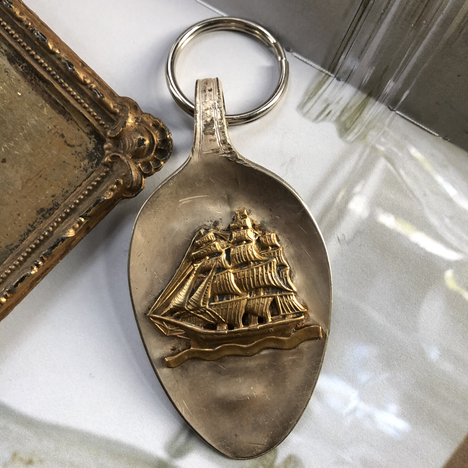 Ship Rustic Keychain/charm