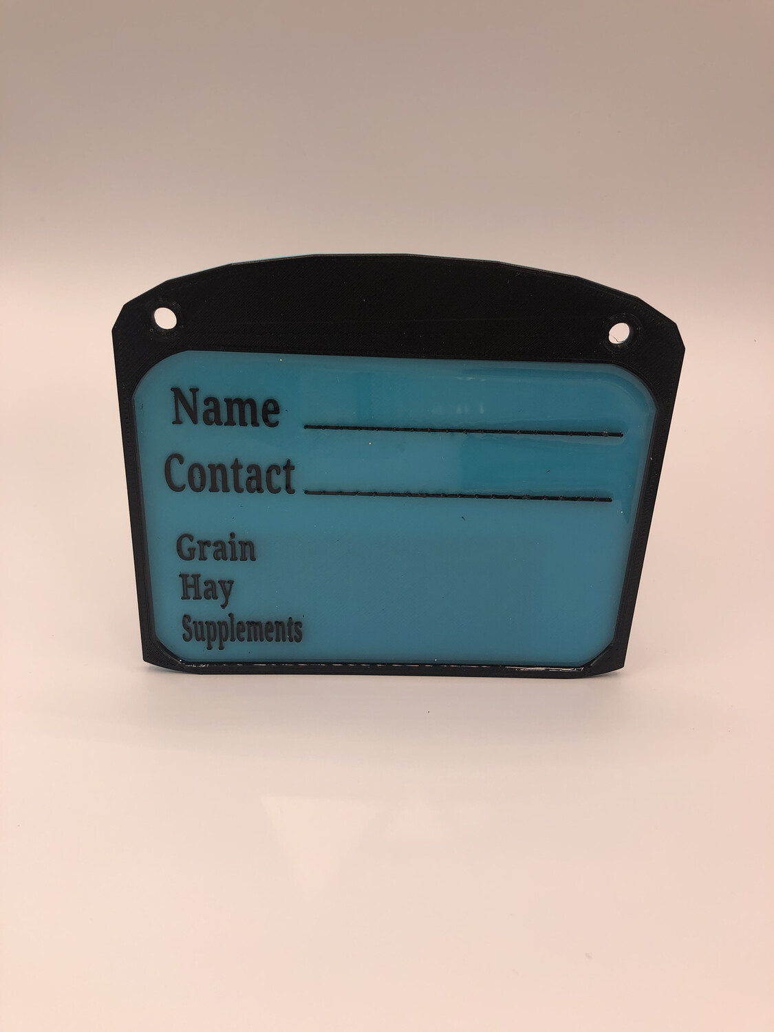 Stall Card *Dry Erase Option*