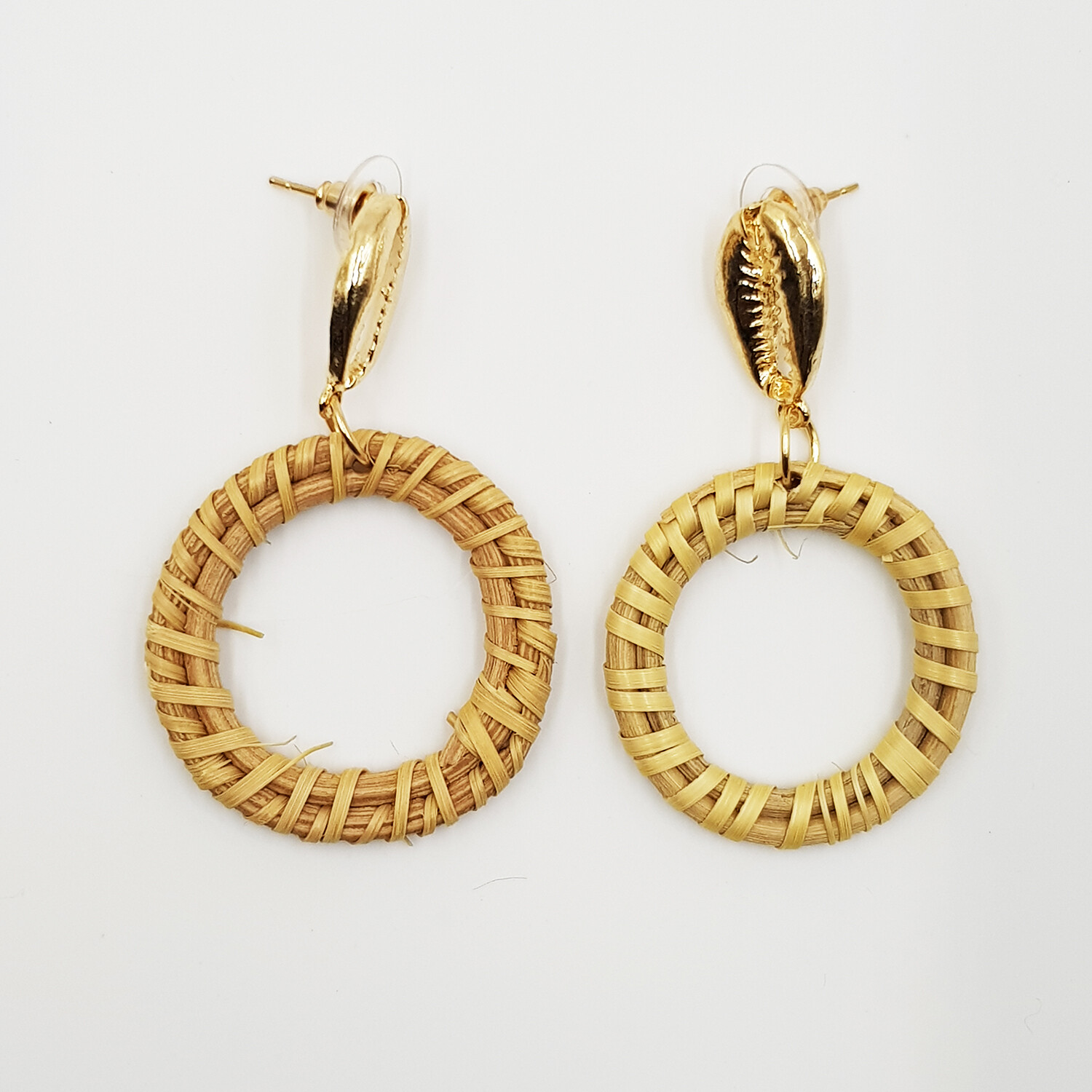 Naija Rattan Straw Dangle Earrings II