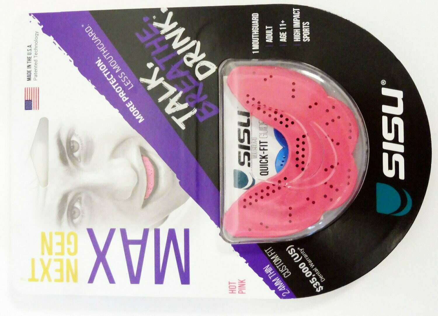 Mundschutz, SISU, mouthguard max, 2,4mm