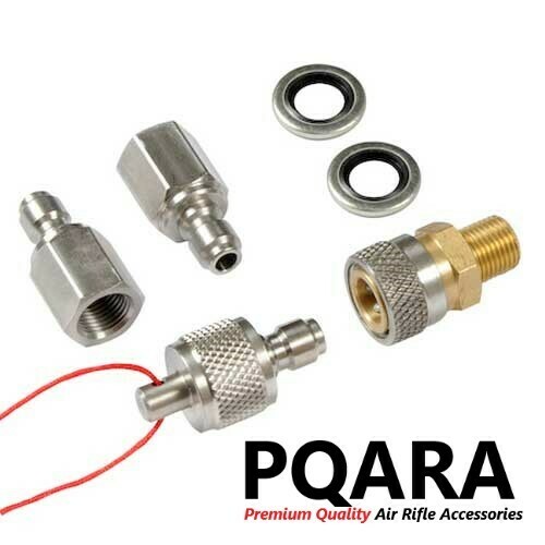 PQARA PCP Air Rifle Quick Couple Starter Kit Foster Daystate 1/8 bsp Standard Fitting