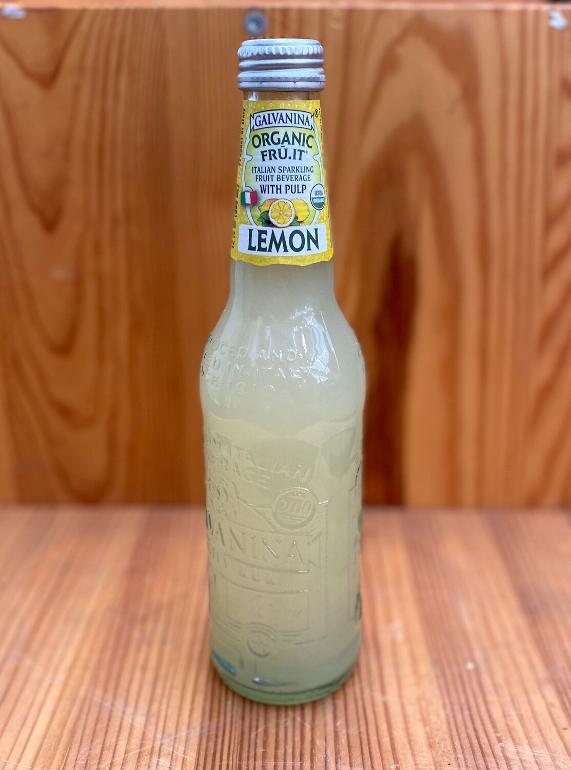 Galvanina Lemon Organic Sparkling Italian Fruit Soda, 12 fl oz.