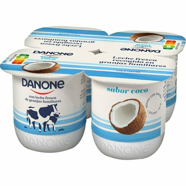 YOGUR DANONE PACK4 SABOR COCO