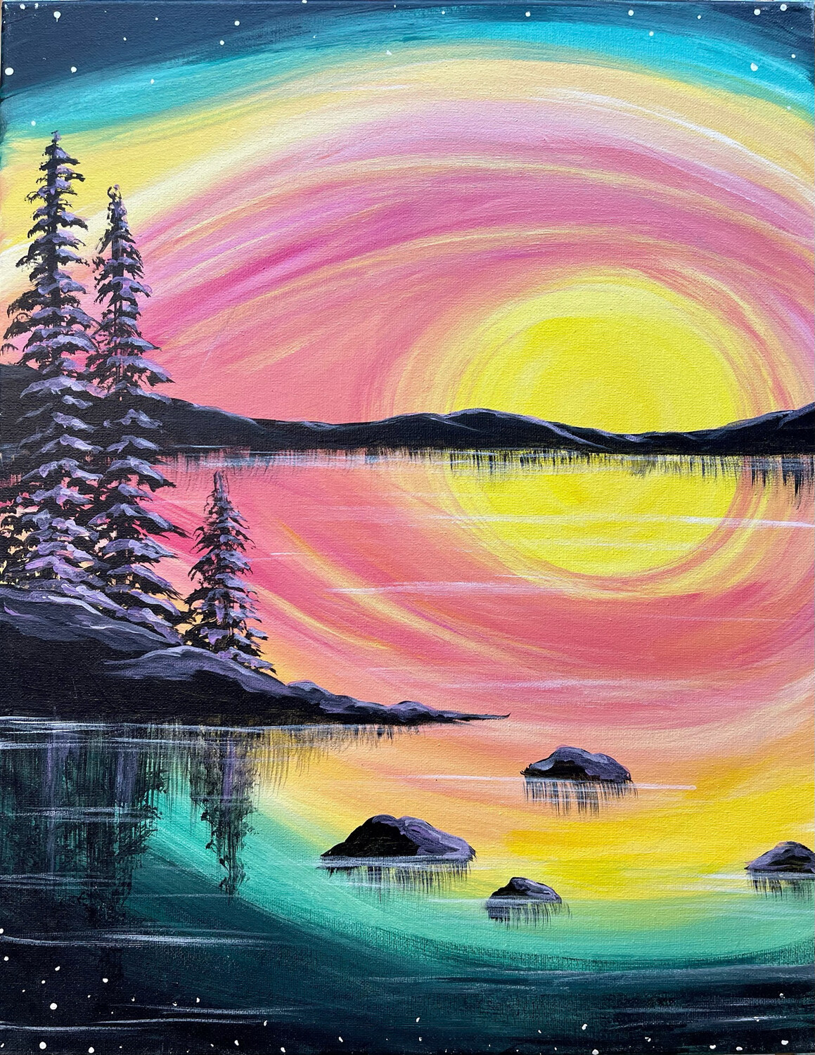 Summer Night Paint and Sip Online Store Generations Boutique & Art