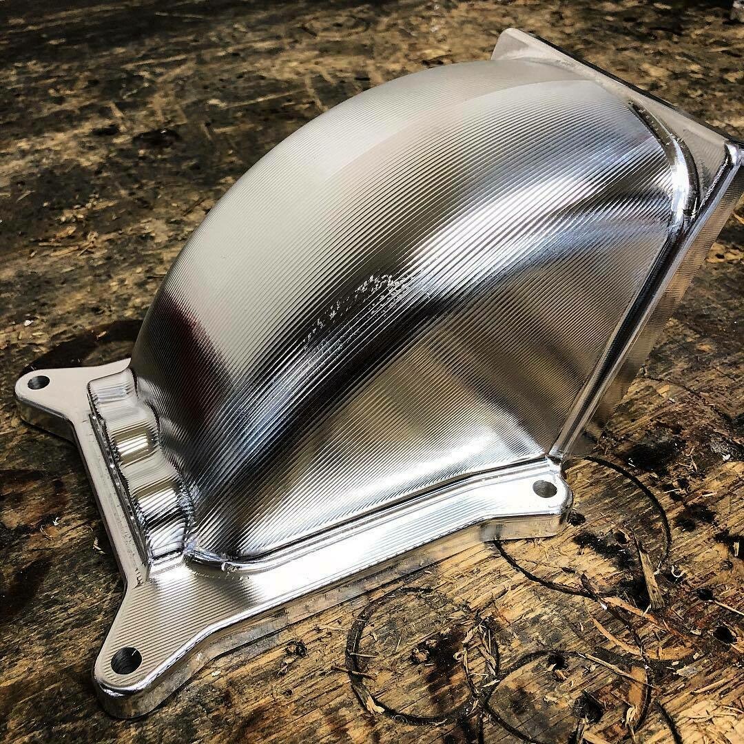 SHAUNS CUSTOM ALLOY BILLET THROTTLE BODY ELBOW 4150 TO 105MM TB