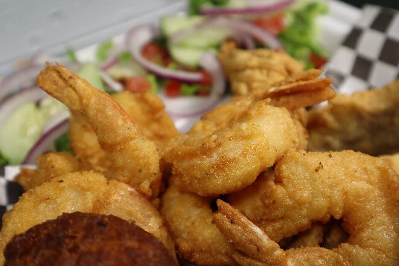 8pc Shrimp Basket w/Fritter Store Chef La's Fish Fry