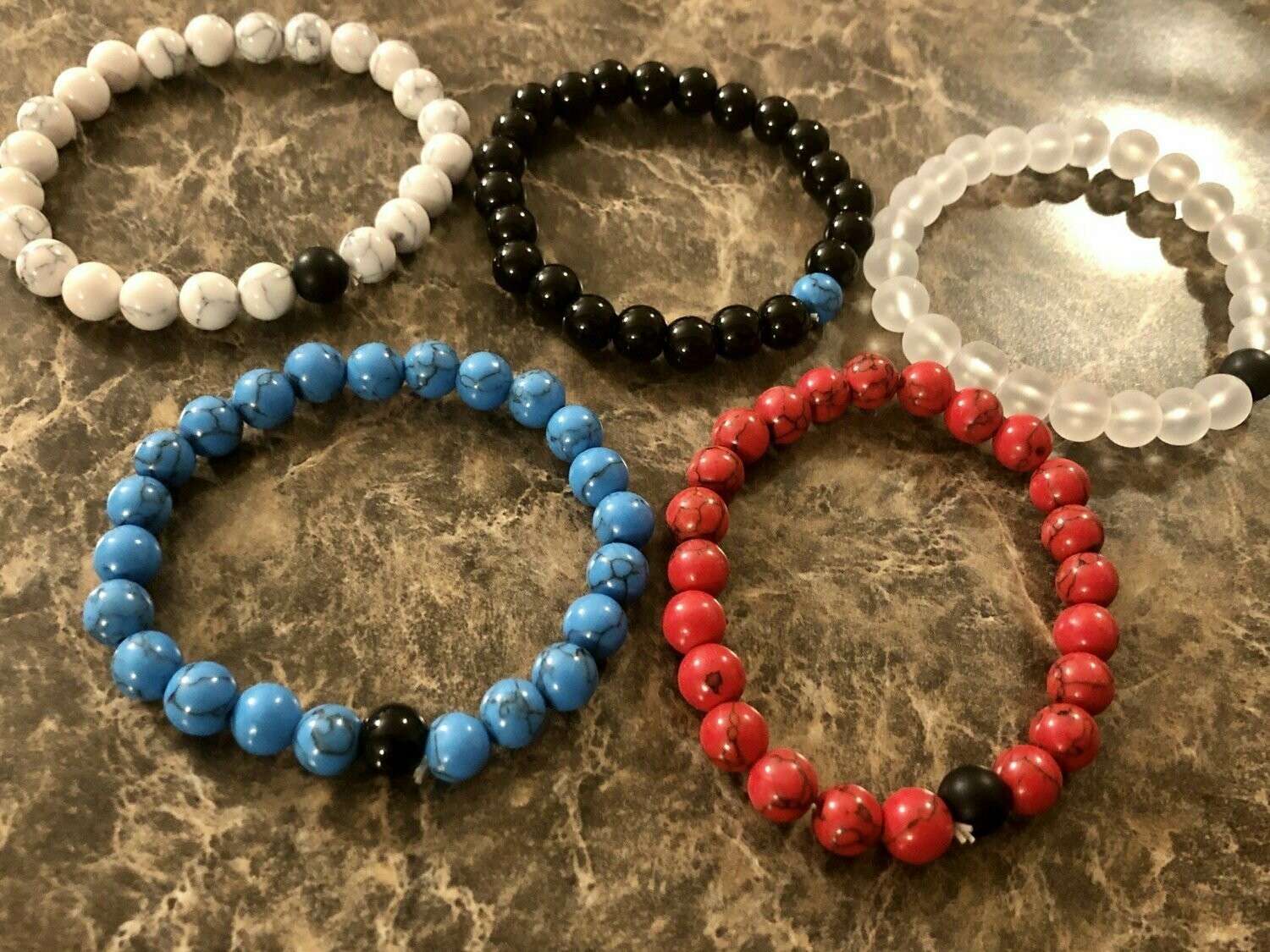 Simple Bead Bracelet Multiple Colors Available