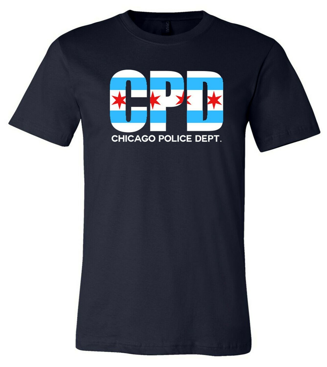 Chicago Police Department W/Chicago Flag TShirt