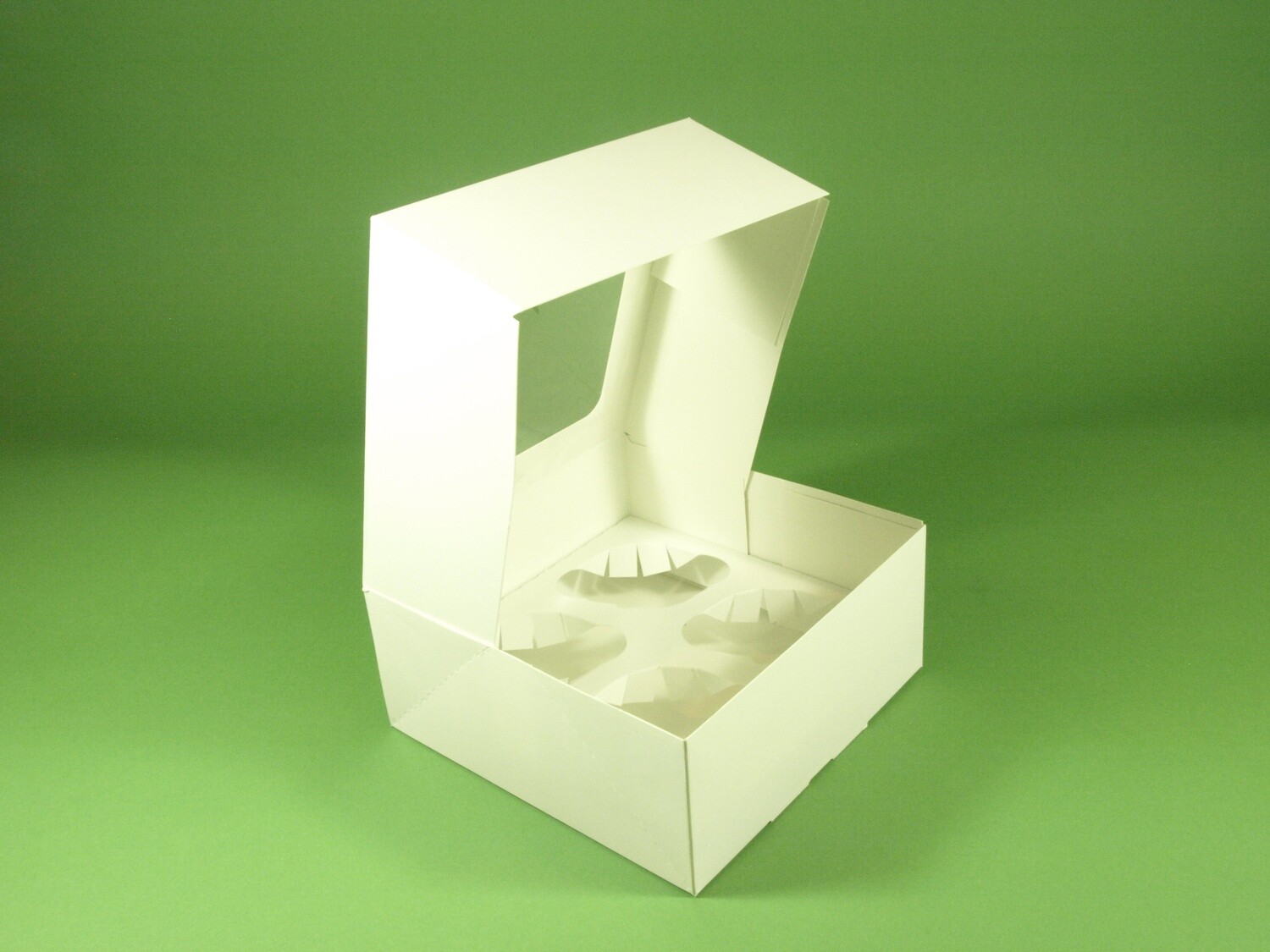 Windowed Boxes with inserts Cupcake/Muffin 4 Cosmetic/Ointment Jars