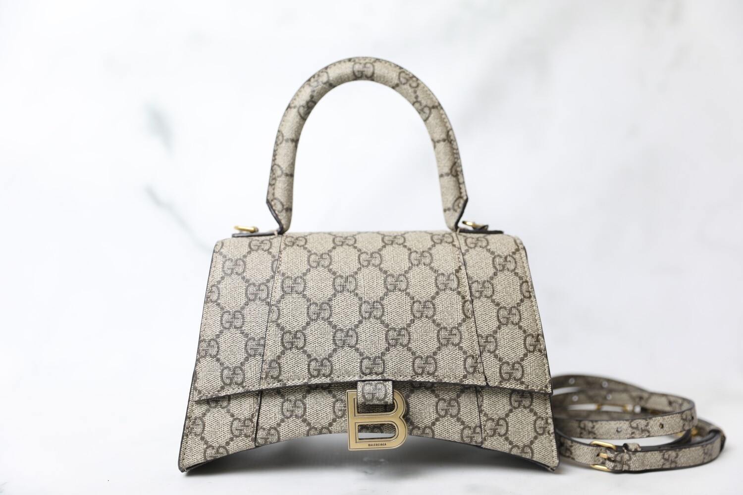 Gucci X Balenciaga Hourglass, Monogram, New in Box CA001 Julia Rose