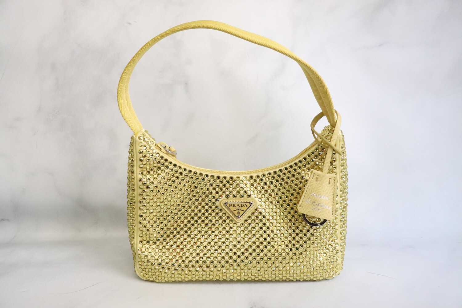 Prada Reedition, Yellow with Crystals, New in Dustbag MA001 Julia