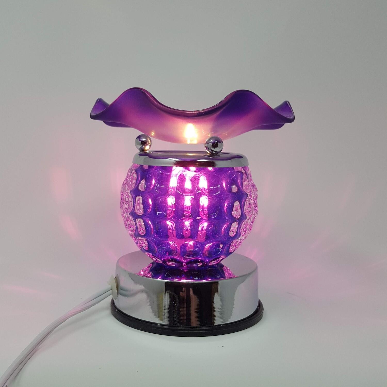 PURPLE ROUND TOUCH LAMP