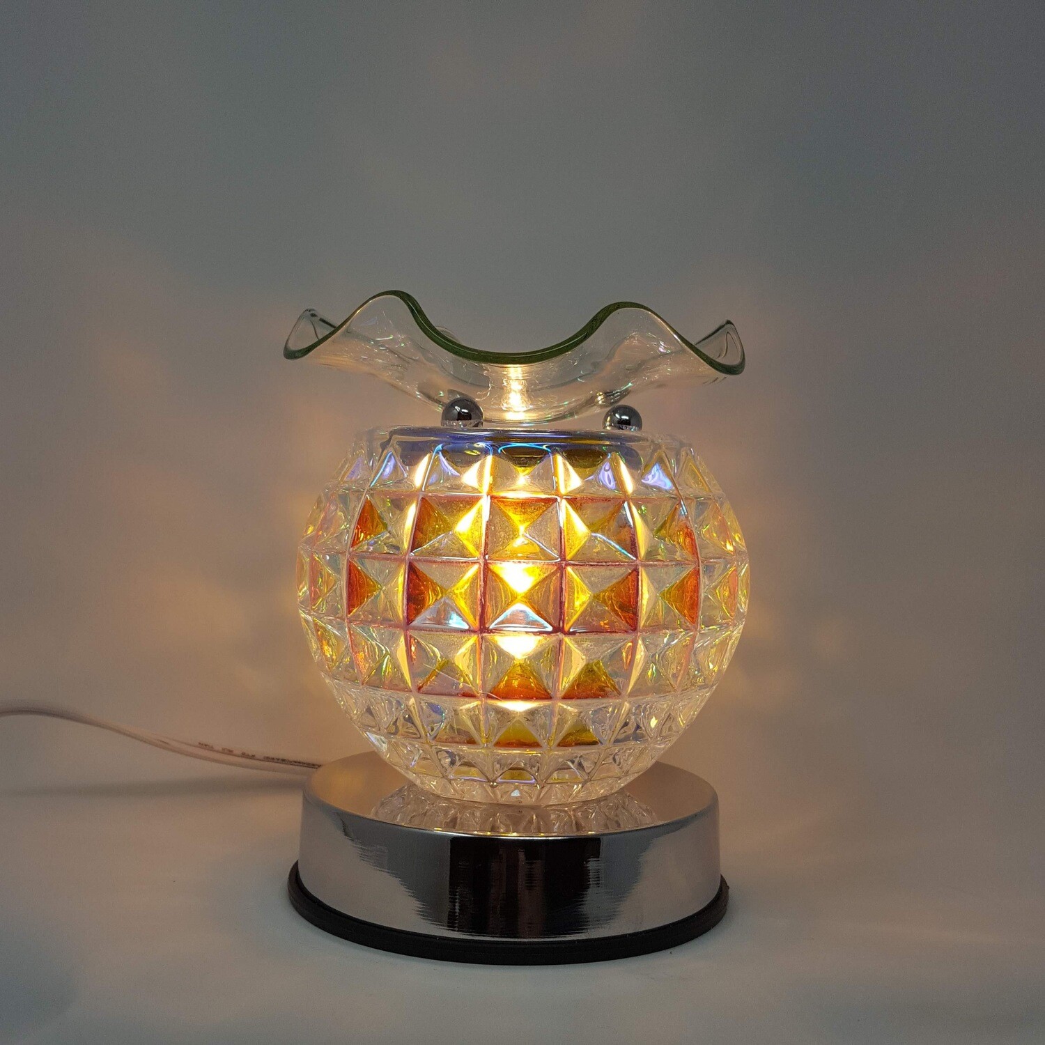 IRIDESCENT SQUARES TOUCH LAMP