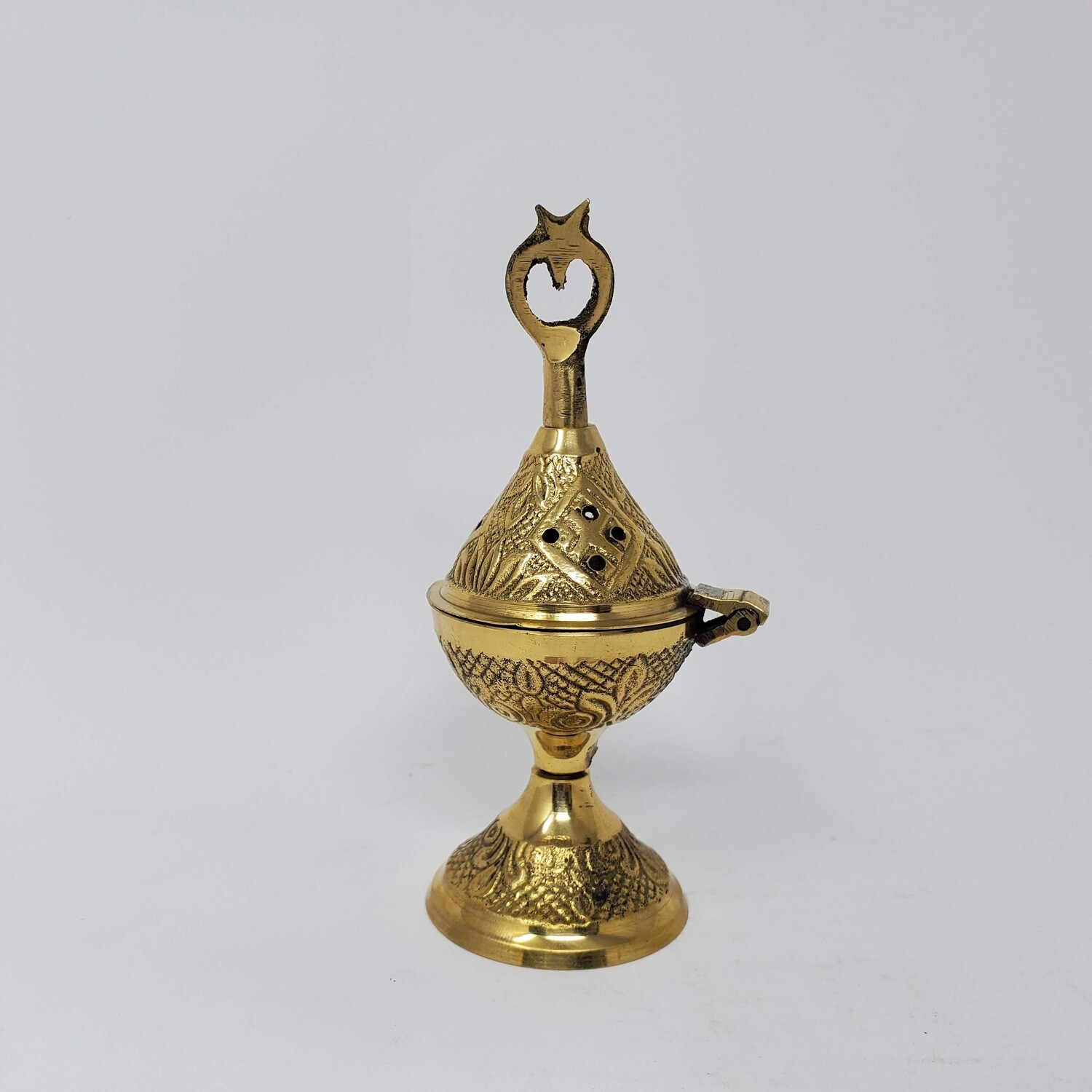 4.5" HINGED BRASS CONE BURNER