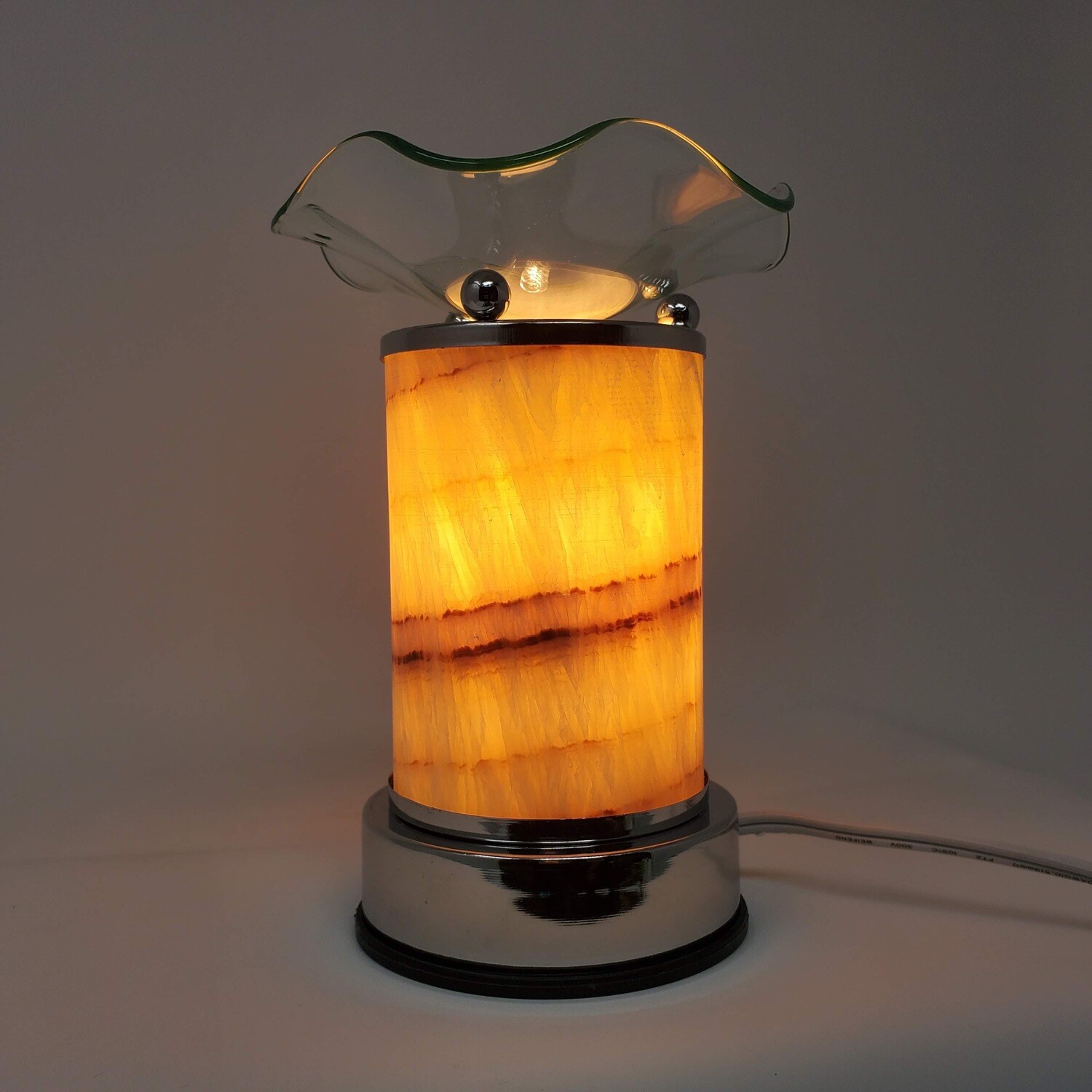MARBLE LOOK TOUCH LAMP