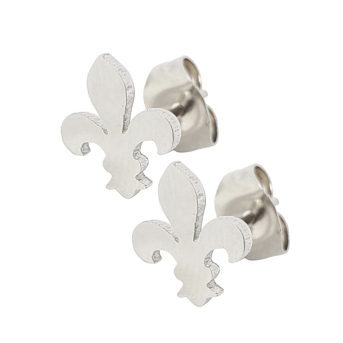 FLEUR DE LIS STUD EARRINGS