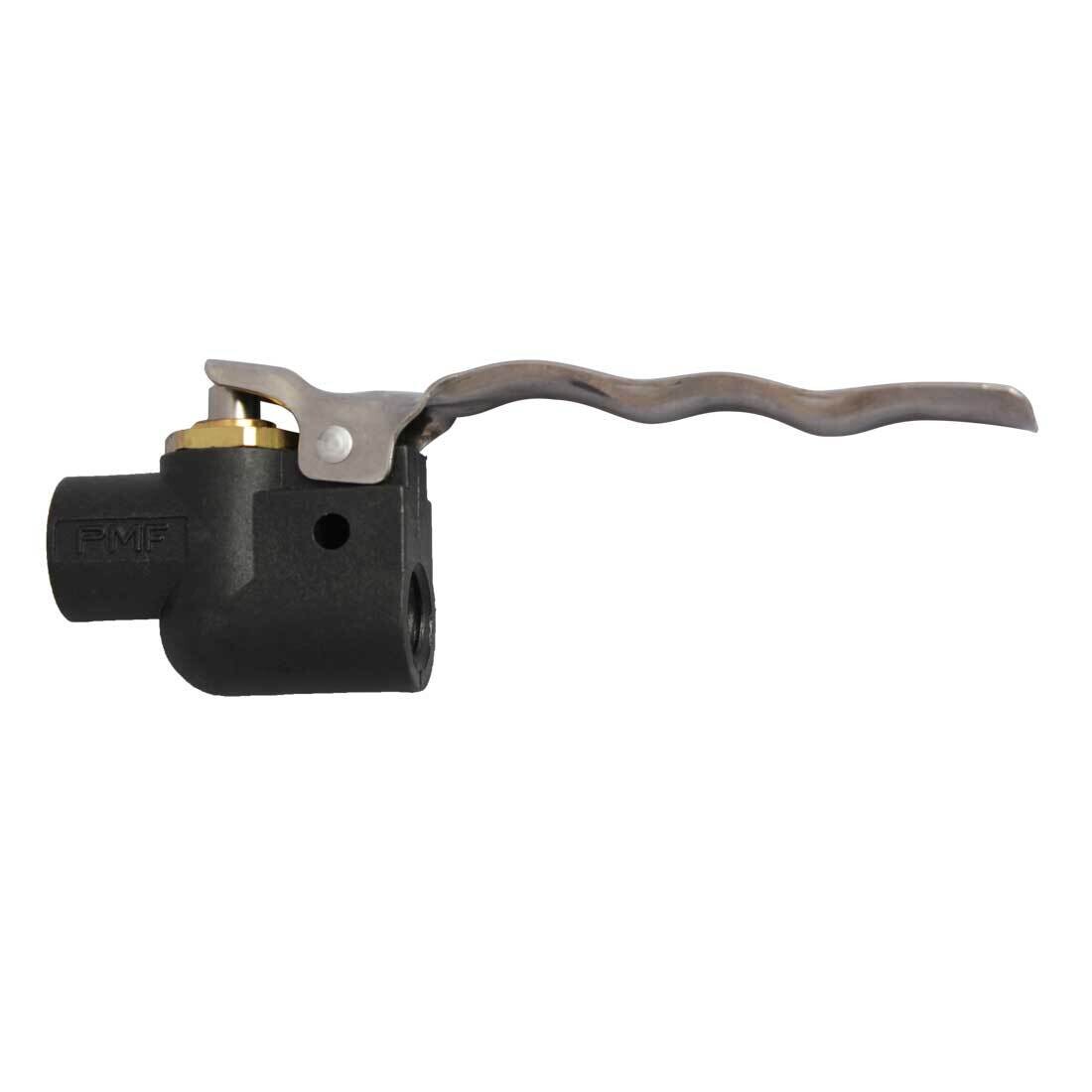 Plastic trigger valve for hand tools