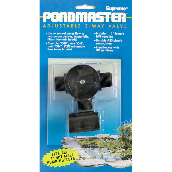PondMaster 1" Adjustable 3Way Valve Pond Products Canada