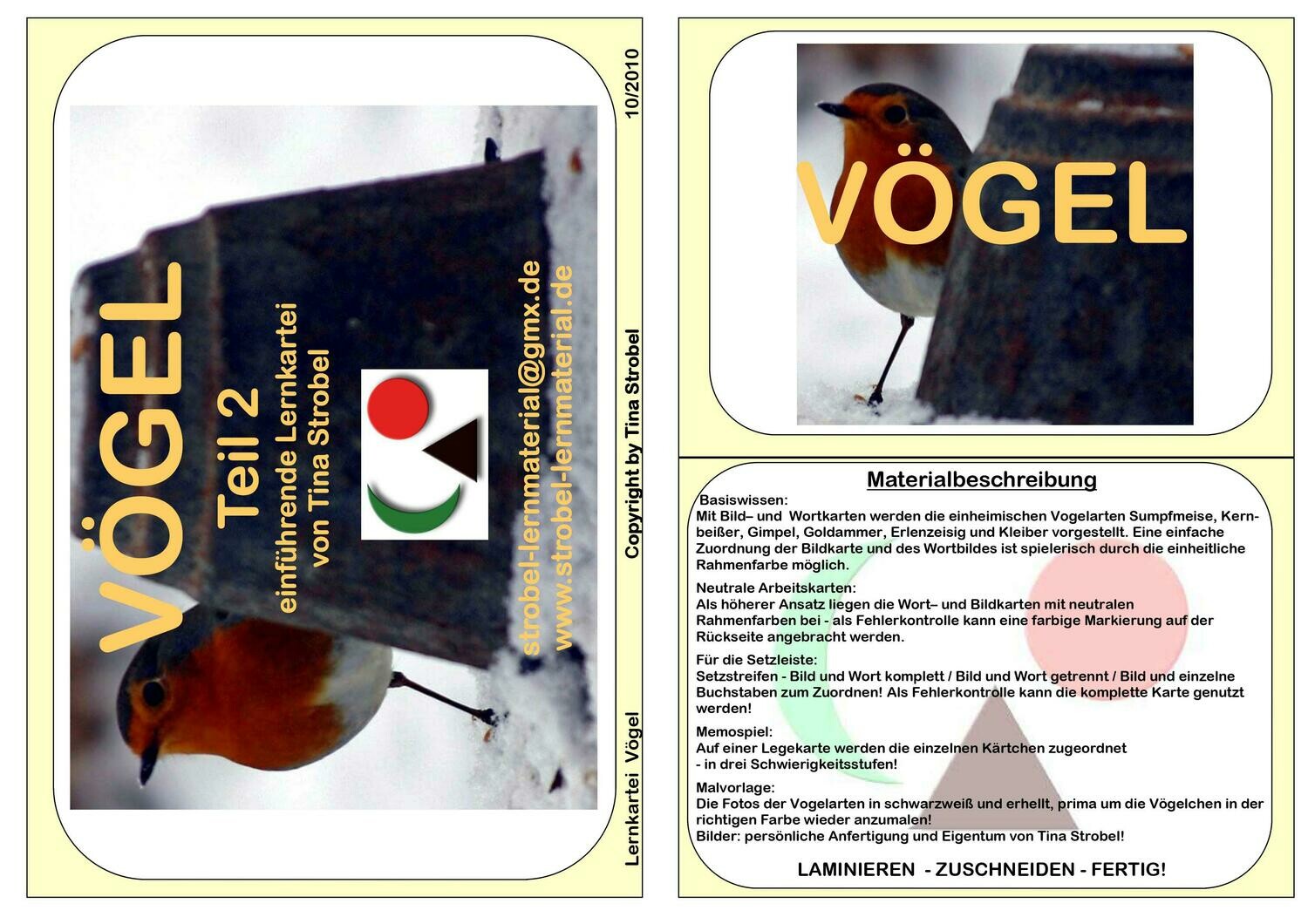 Vögel Lernkartei einführend 2 Shop grundschulteacher