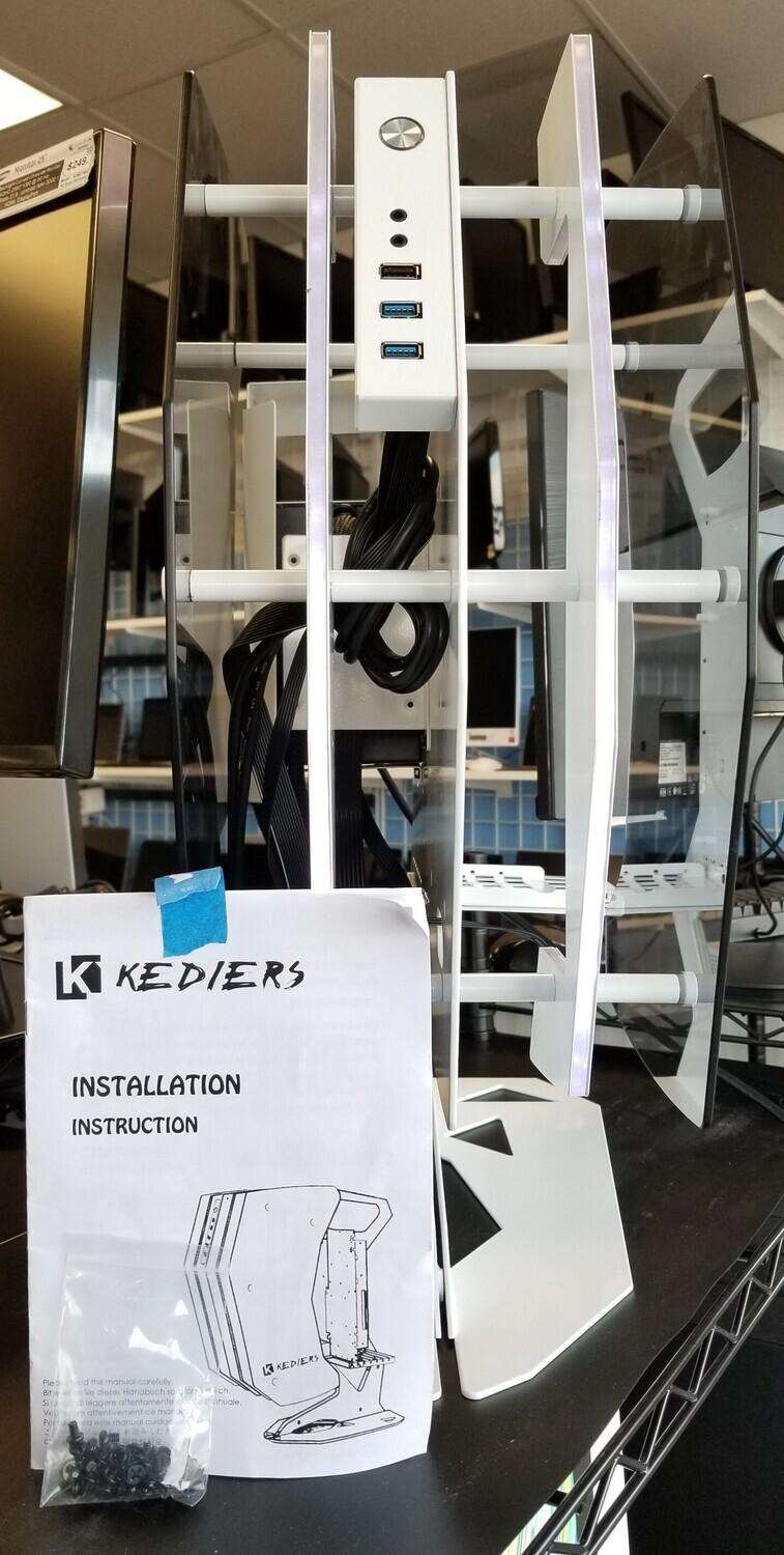 KEDIERS Innovative PC Case ATX Tower Tempered Glass Gaming Computer