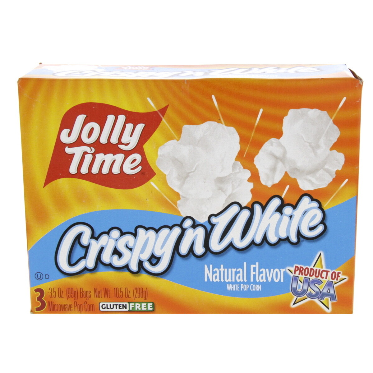 Jolly Time CRISPY 'N WHITE Natural Flavor White Popcorn (Microwave