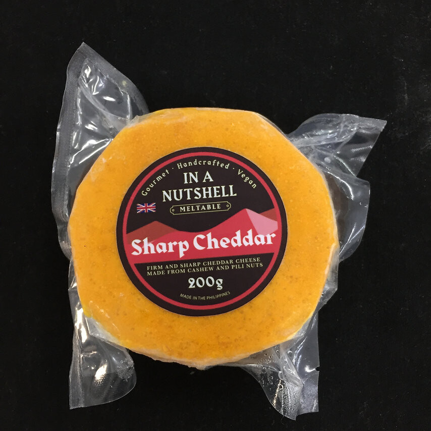 In A Nutshell Vegan SHARP CHEDDAR CHEESE 200g