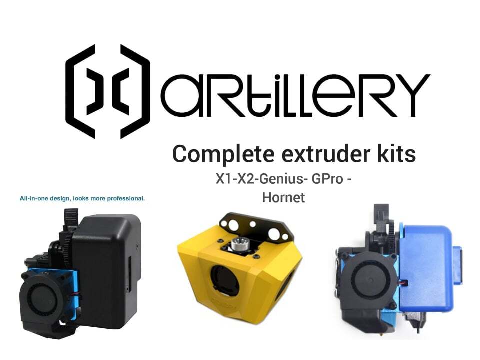 Artillery Complete Extruder/hotend kits. X1 X2 Genius Gpro