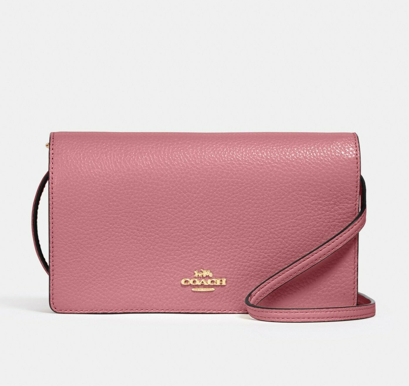 COACH, anna foldover crossbody clutch
