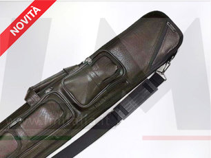 Custodia Per Stecca Da Biliardo Leggera E Portatile 81 Cm - Trasporto Per 1/2 Stecca In Nylon E Similpelle - Nero