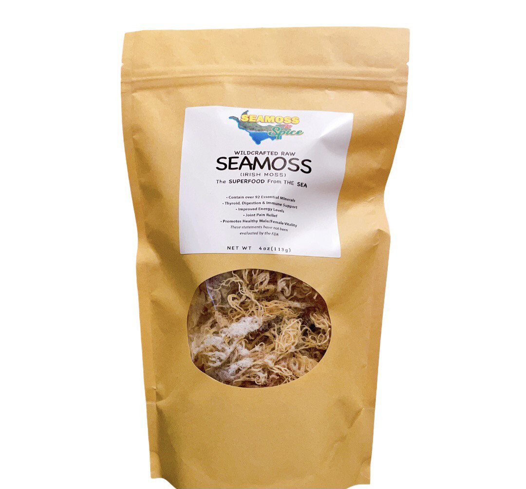 4oz Grenada Organic Raw SunDried Sea Moss/ Irish Moss