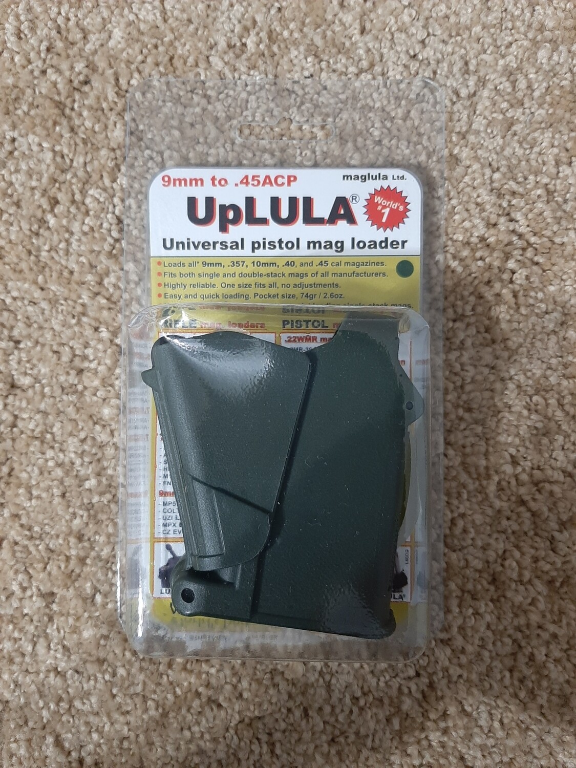 Maglula Uplula Universal Pistol Loader 9mm.45acp "Shipping Only"