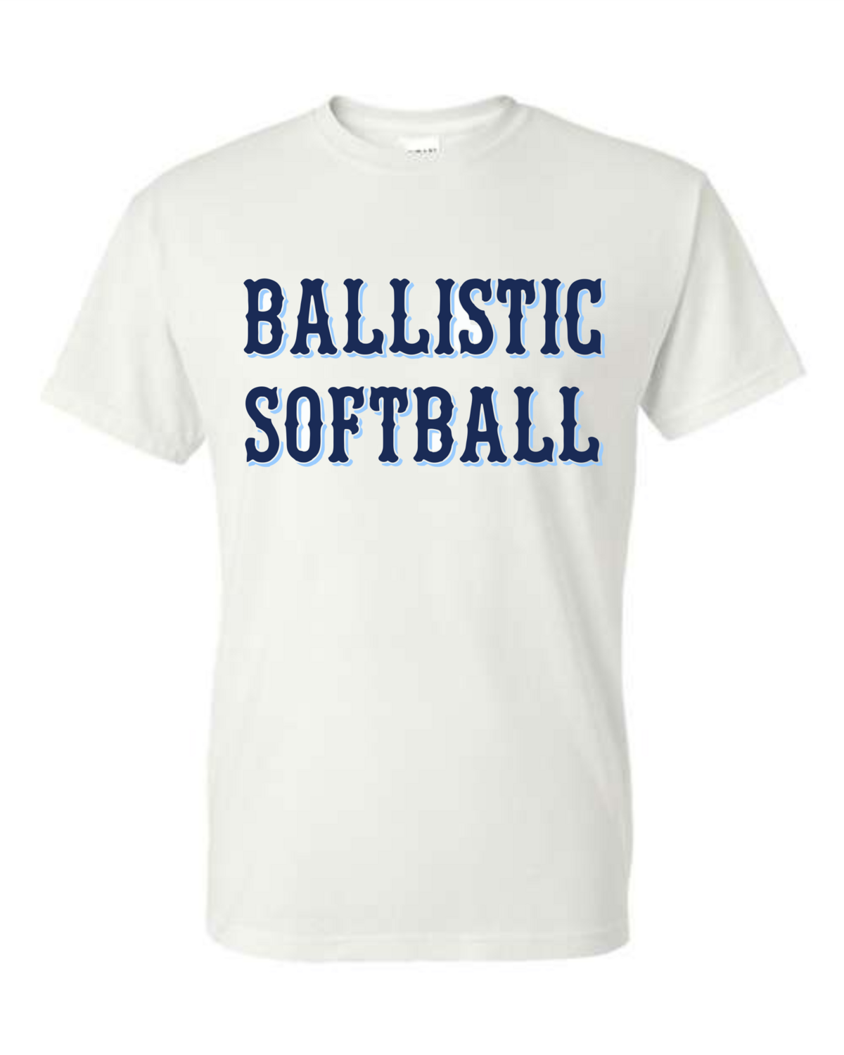 Ballistic Softball White Cotton Short Sleeve