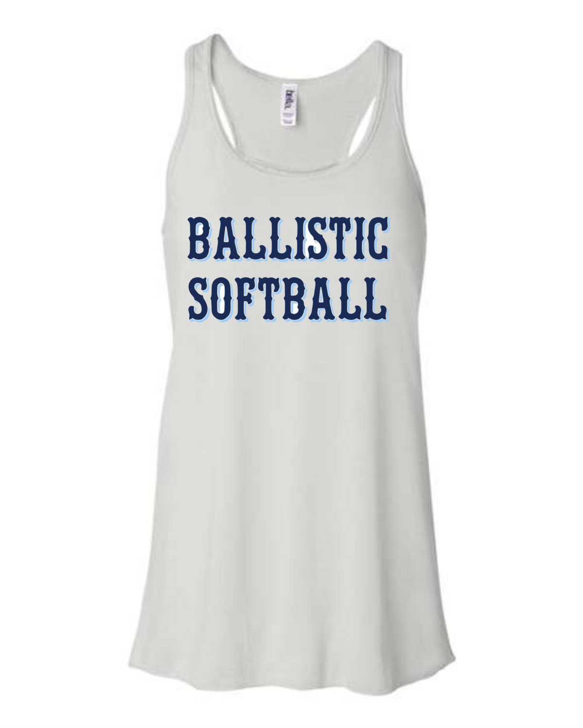 Ballistic Softball White Bella Flowy Tank