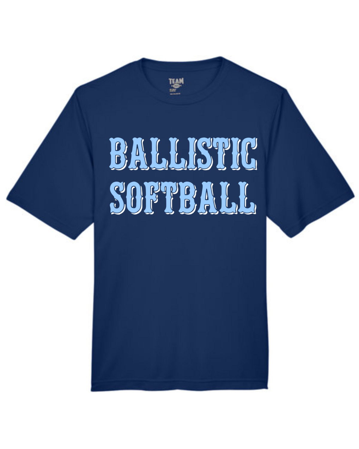Ballistic Softball Navy DriFit Short Sleeve