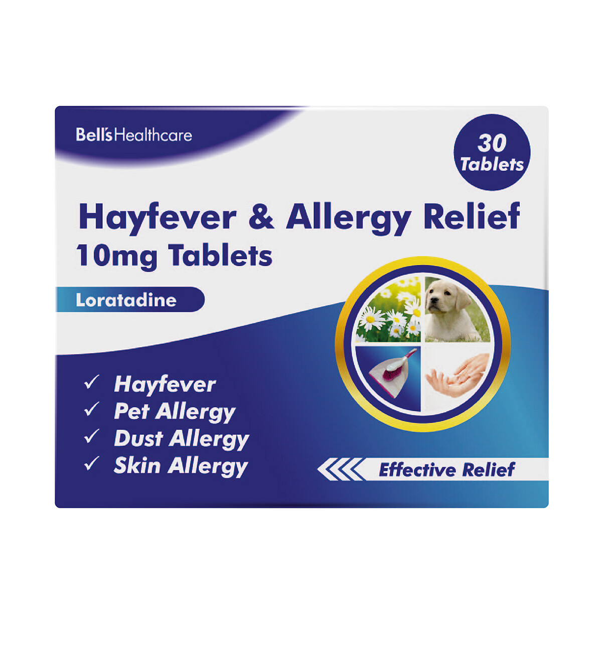 Bells Hayfever & Allergy Relief 10mg Tablet Loratadine