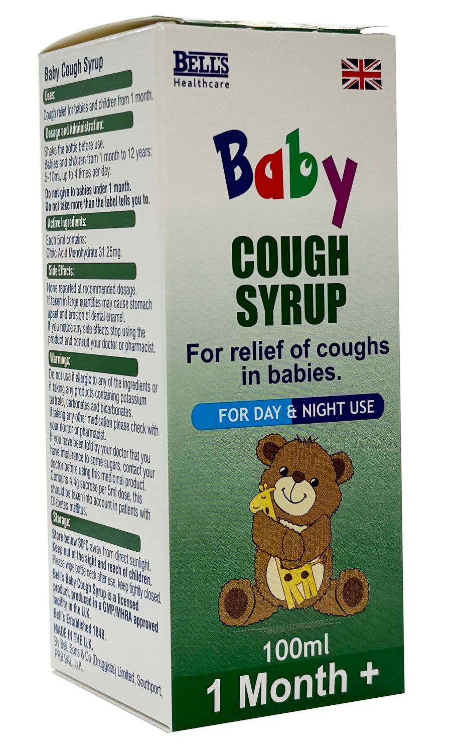 Bell's Healthcare Baby Cough 100ml Improved formulation plus updated design