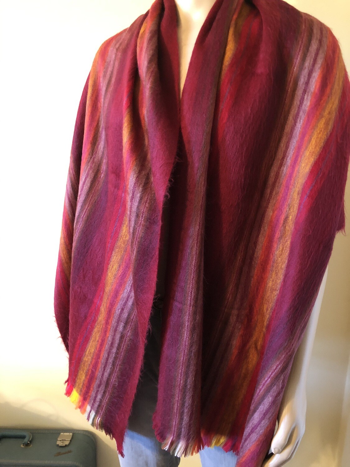 how to wear an alpaca shawl