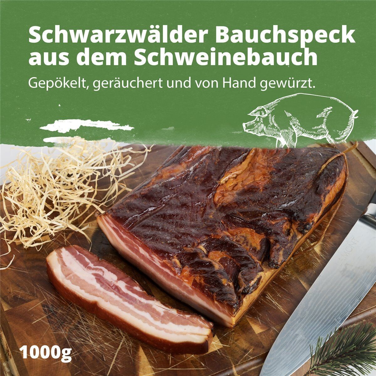 SCHWARZWAELDER BAUCHSPECK 1 KG