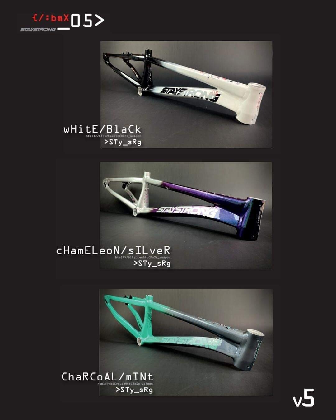 For Life Frame Stay Strong V5 For Life frame BLACK/WHITE 2024