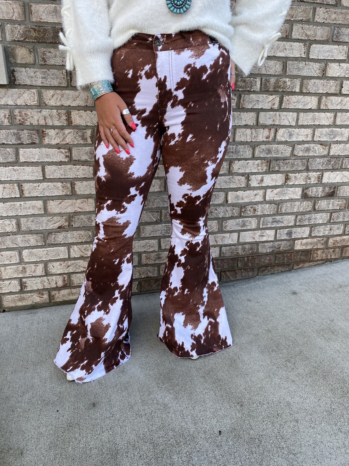 LB Cowhide Denim Stretch Flare Jeans