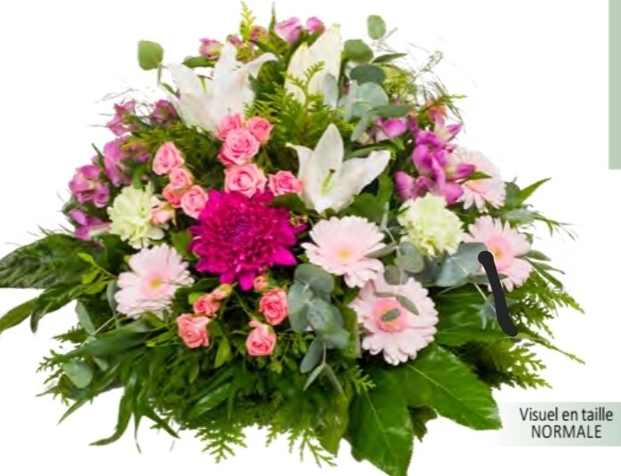 Gerbe deces, fleurs de deuil les landes génusson