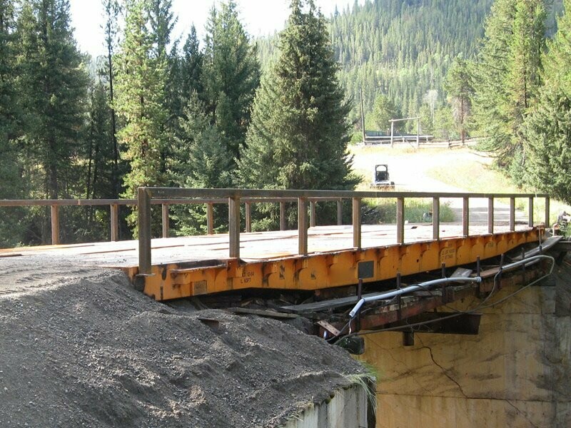 56 foot flat cars that make great bridges starting at 10,000 each