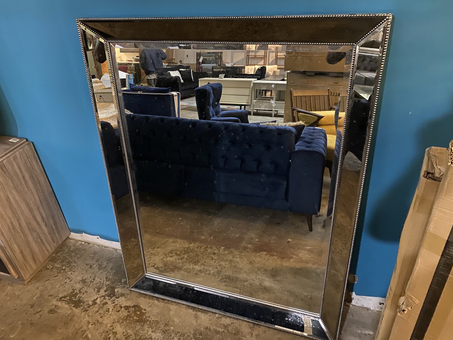 Restoration Hardware Beaded Mirror 48x60