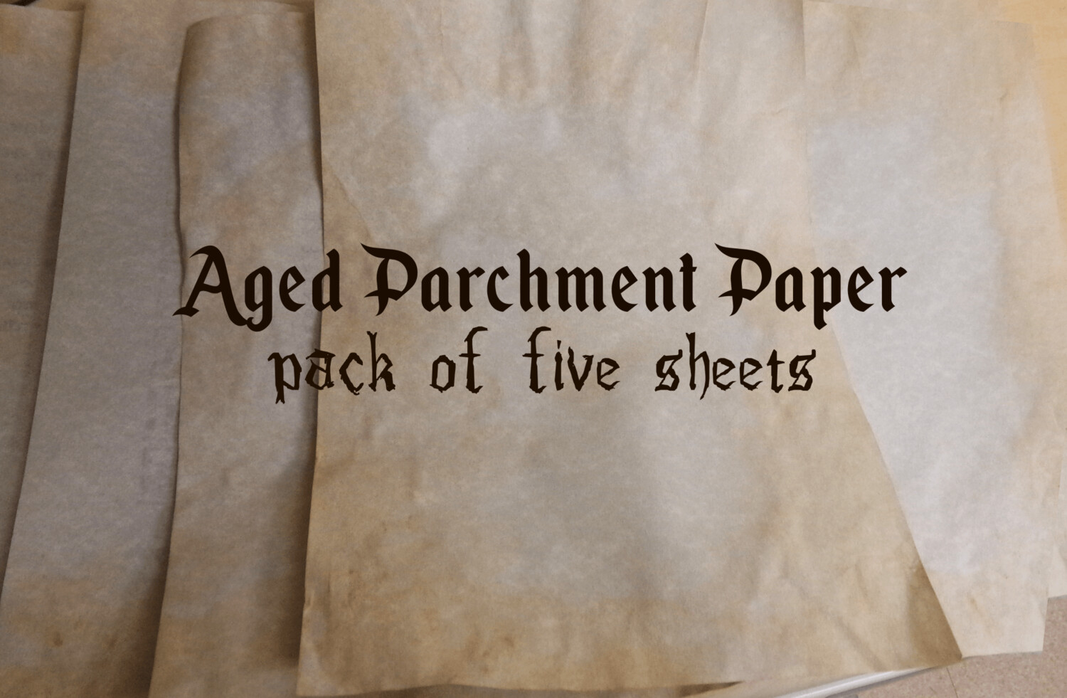 Aged Parchment Paper (A4) x 5 Sheets