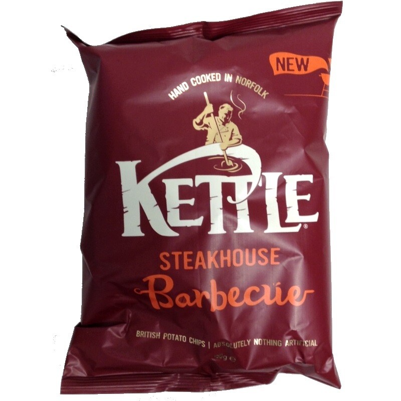 Kettle Chips Steakhouse Barbecue Sharing Crisps